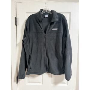 Columbia Fleece Zip up Jacket Black Men's Large